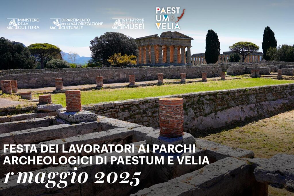 Festa dei lavoratori ai Parchi Archeologi di Paestum e Velia